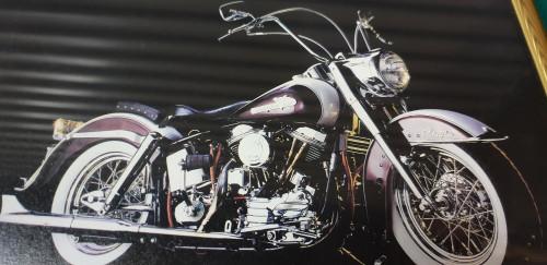 prent harly davidson ingelijst, Huis en Inrichting, Woonaccessoires | Schilderijen, Tekeningen en Foto's, Ophalen of Verzenden
