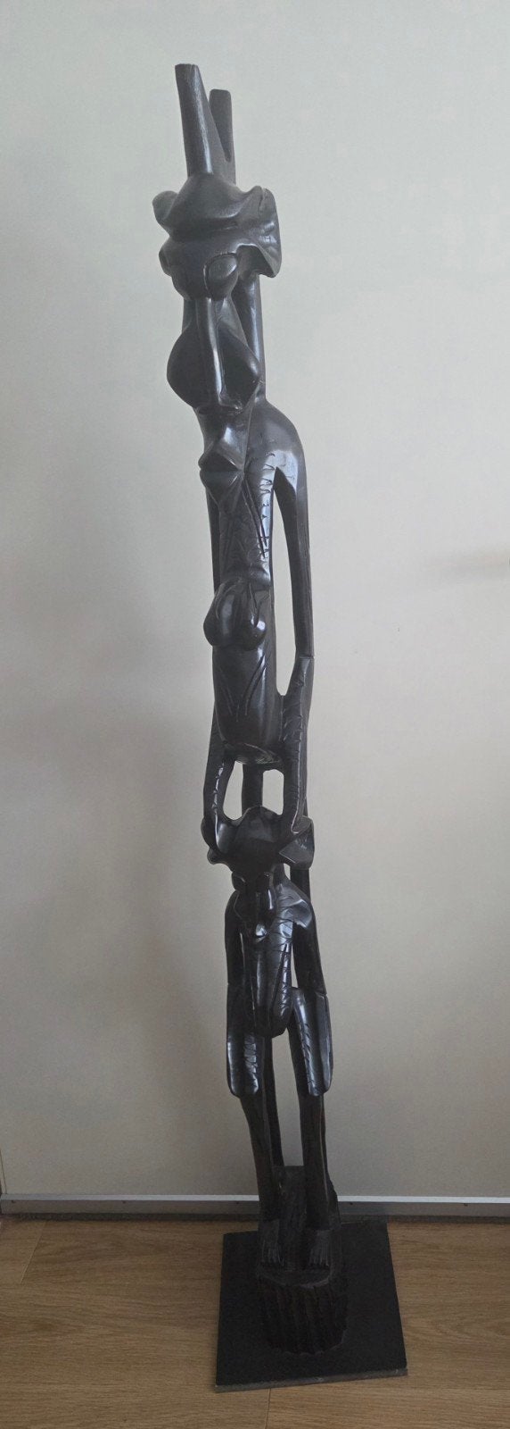 Afrikaans handgesneden totem of voorouderbeeld, Antiek en Kunst, Ophalen