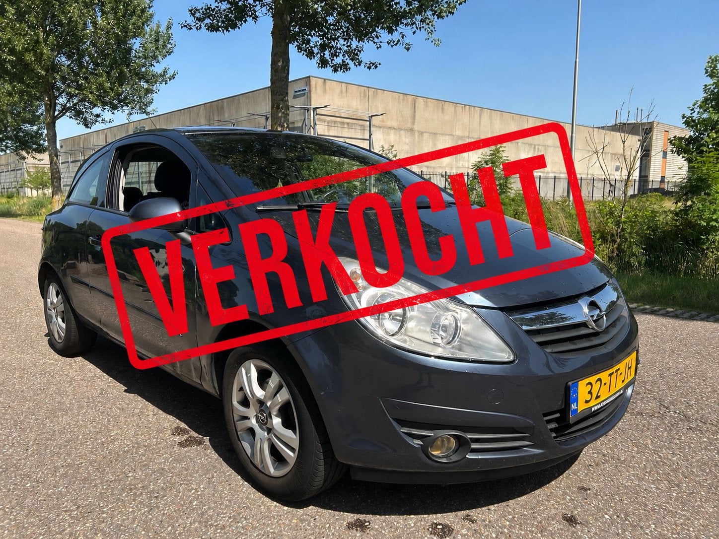 Opel Corsa 1.2 16V 3D Easytronic 2007 Grijs, Auto's, 40 €/maand, 4 cilinders, 1229 cc, Origineel Nederlands