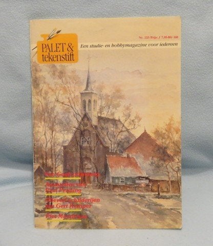 Palet & tekenstift nr. 225 kunst en kunstenaars v Gogh Klimt, Ophalen of Verzenden, Zo goed als nieuw, Schilder- en Tekenkunst
