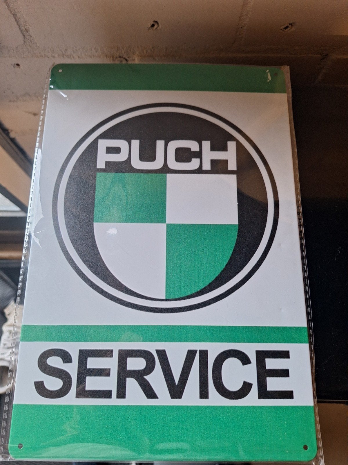 Nieuw Puch bordje, metaal, Ophalen of Verzenden, Nieuw, Reclamebord