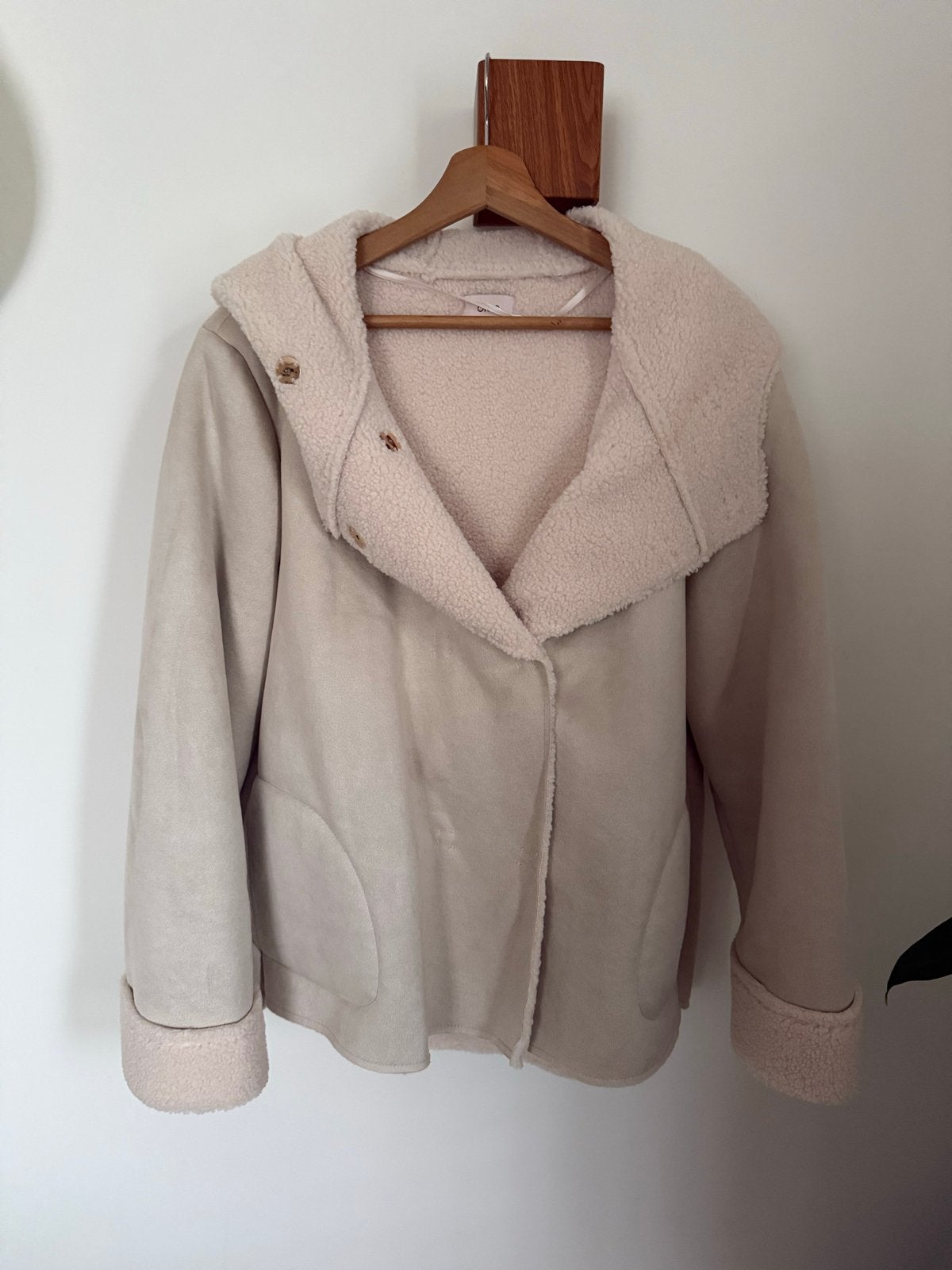 Nieuw Oltre Italiaans jack, roomwit, teddy voering, maat 48, Ophalen of Verzenden, Nieuw, Maat 46/48 (XL) of groter, Wit