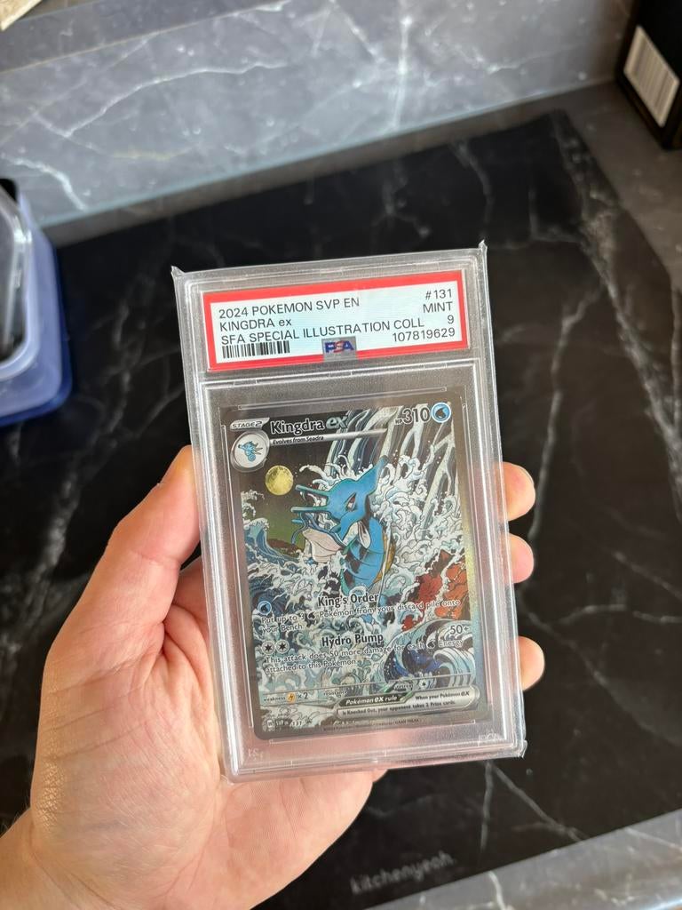 Kingdra EX 131 PSA 9, Ophalen of Verzenden, Zo goed als nieuw, Losse kaart