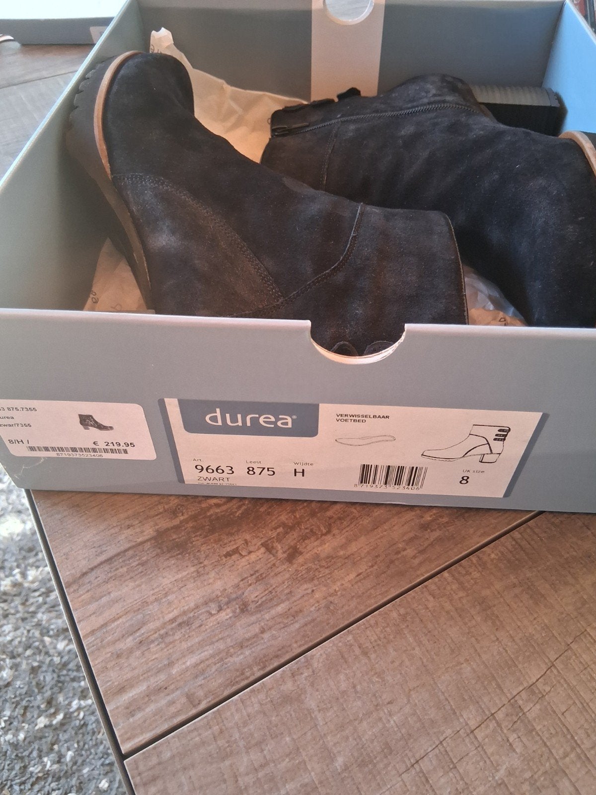zwarte suede enkel kaarsjes, Ophalen, Zo goed als nieuw, Zwart