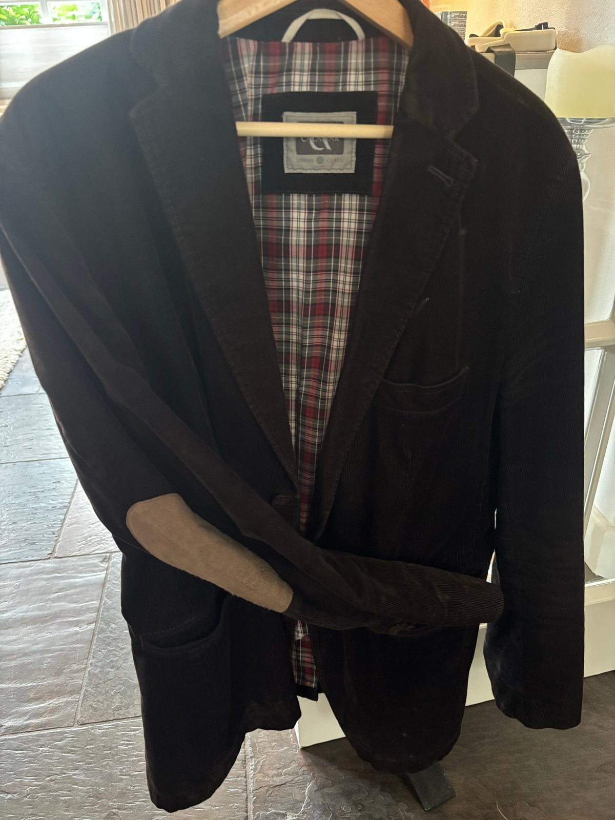 Calamaar Urban Class Corduroy Jasje met Elleboogstukken, Ophalen of Verzenden, Zo goed als nieuw, Overige maten, Bruin