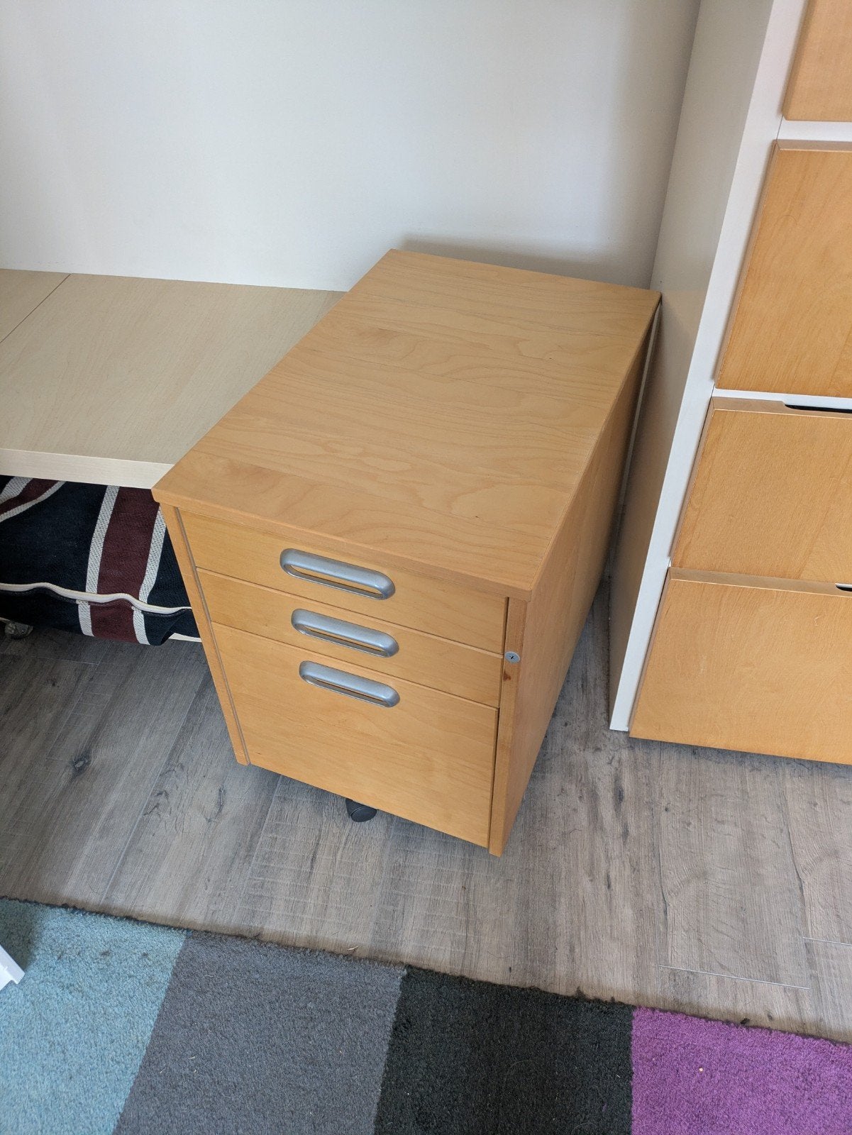 Ikea Galant ladeblok op wielen met 3 laden, Huis en Inrichting, Kasten | Ladekasten, Minder dan 50 cm, Gebruikt, Modern, functioneel