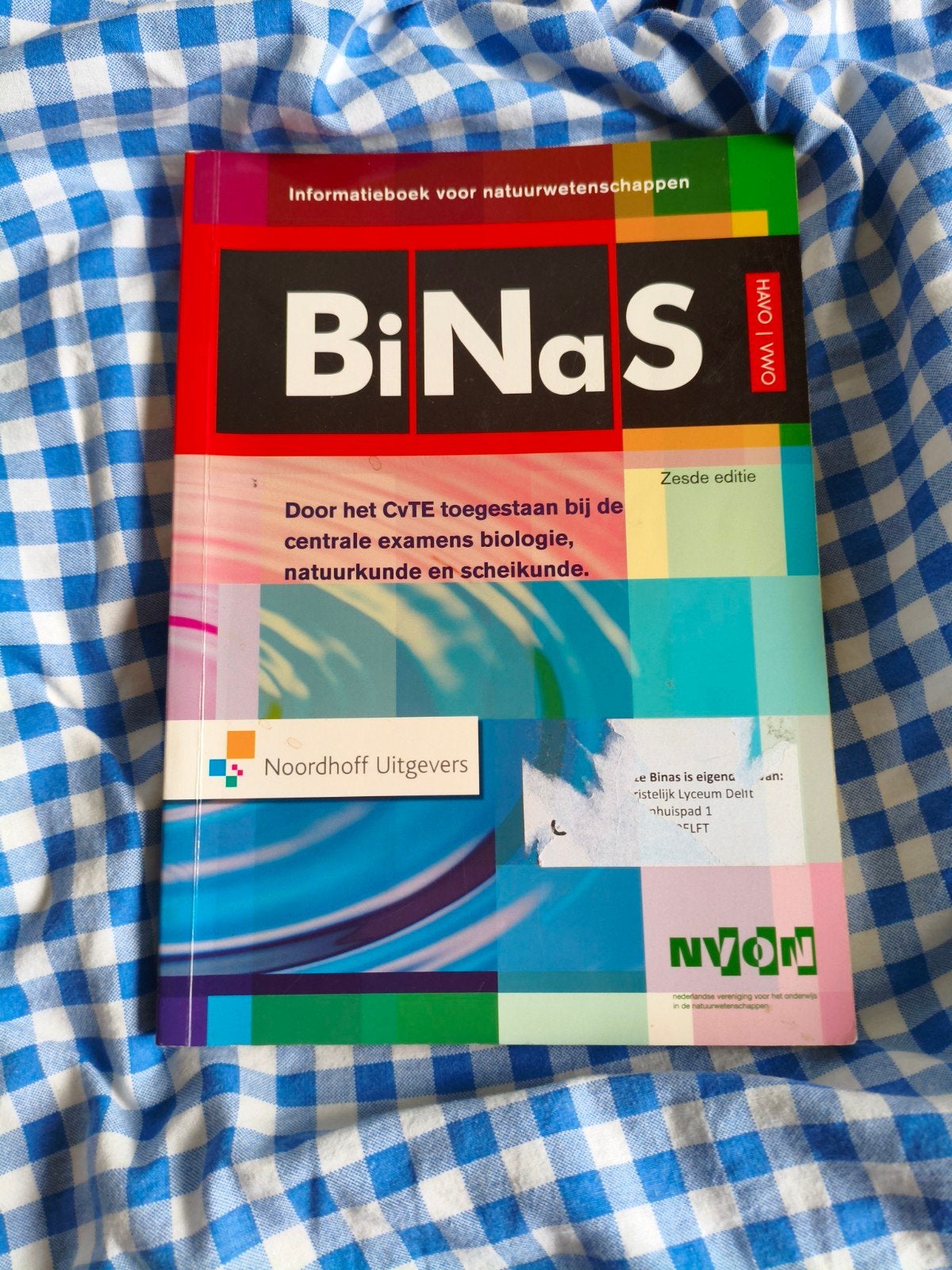 BiNaS Informatieboek Natuurwetenschappen HAVO/VWO, Verzenden, HBO, Zo goed als nieuw, Noordhoff Uitgevers