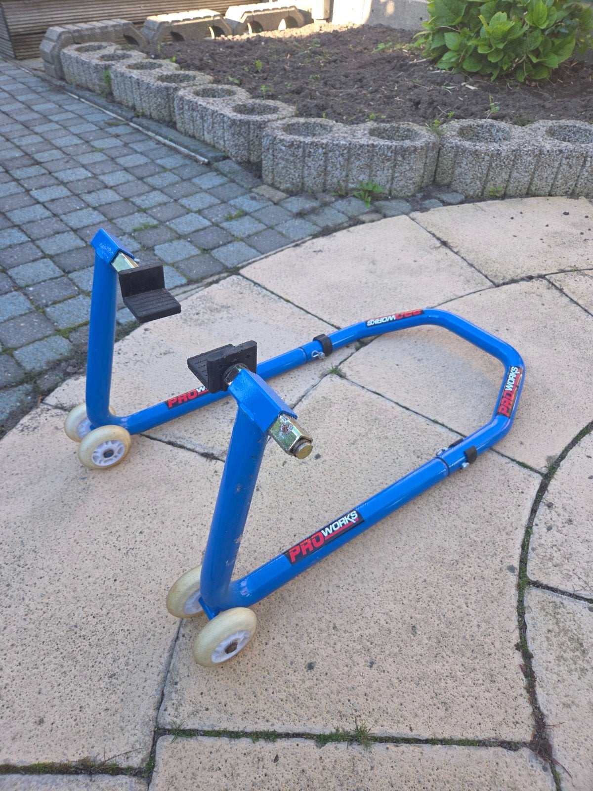 Proworks paddock stand, Ophalen