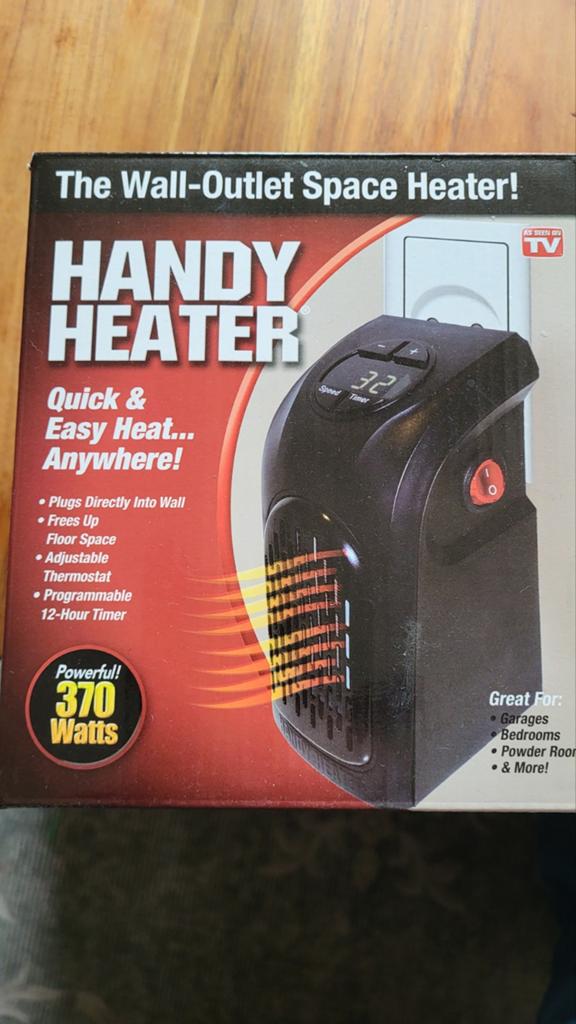 Handy Heater: Compacte Wandverwarming 370W, Doe-het-zelf en Verbouw, Verwarming en Radiatoren, Ophalen of Verzenden