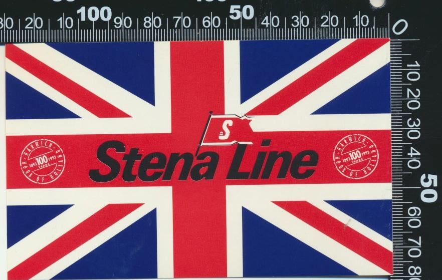 Sticker: Stena Line - 100 Years, Ophalen of Verzenden, Zo goed als nieuw, Bedrijf of Vereniging
