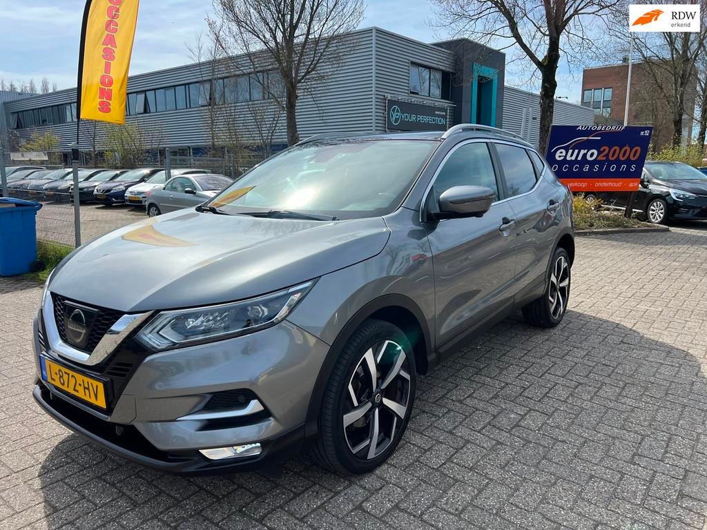 Nissan Qashqai 1.2 Tekna - PANORAMA - NAVIGATIE - KEYLESS !, Voorwielaandrijving, Stof, Gebruikt, 4 cilinders