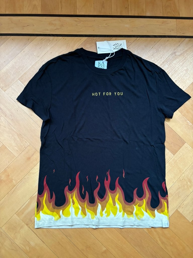 Zoe karssen hot for you t-shirt zwart vuur maat s nieuw!, Zwart, Zoe Karssen, Nieuw, Ophalen of Verzenden