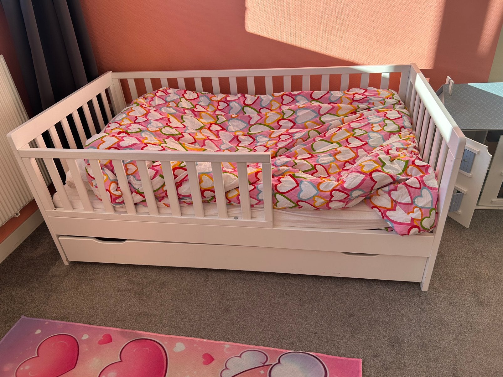 Petit Amelie peuterbed, Ophalen, Gebruikt, 70 tot 85 cm, 140 tot 160 cm