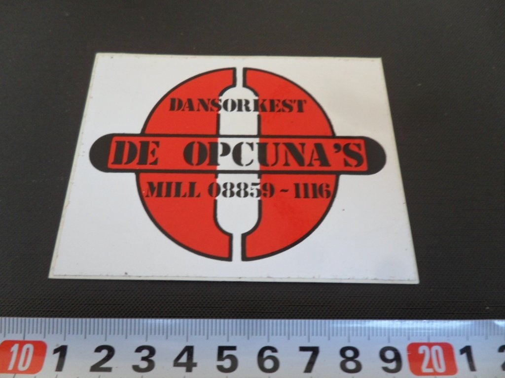 sticker Mill DE OPCUNA'S dansorkest 08859-1116 *, Ophalen, Zo goed als nieuw