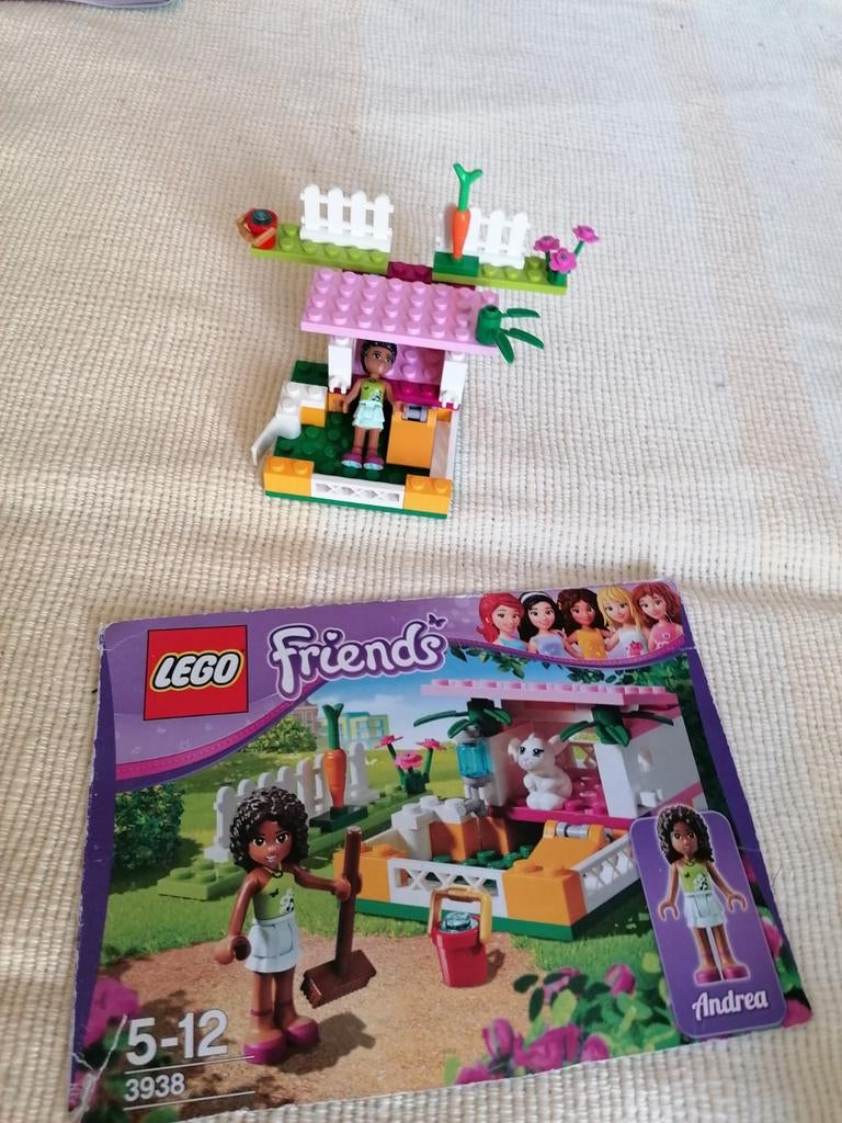 Lego friends 3938 Andrea's konijnenhok., Ophalen of Verzenden, Gebruikt
