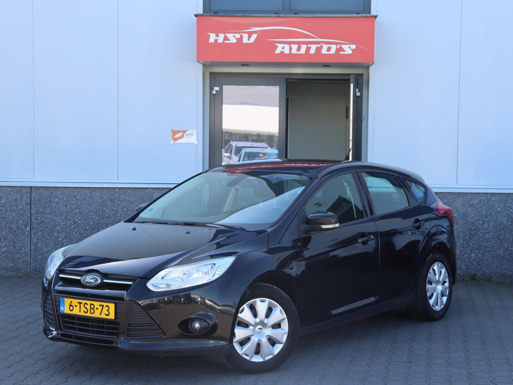 Ford Focus 1.6 TI-VCT Titanium airco 4-DEURS cruise, Auto's, Gebruikt, 4 cilinders, 635 kg, Zwart