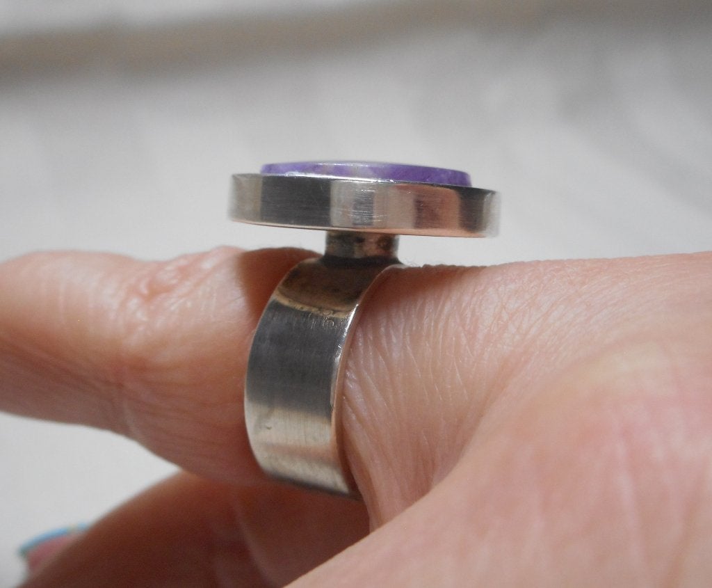 Zilveren modernist ring Kupittaan Kulta Turku nr.1666, Verzenden, Dame, Zilver, Zilver