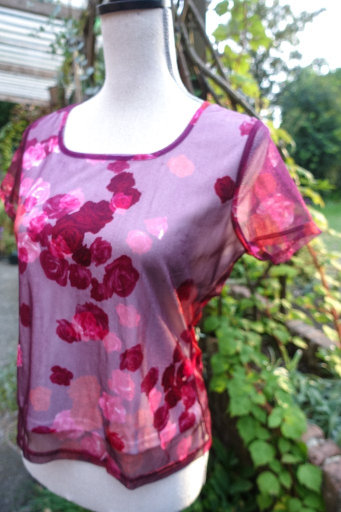 roze 2 laagse top van Jacqueline Riu mt 2, Ophalen of Verzenden, Zo goed als nieuw, Korte mouw, Jacqueline Riu