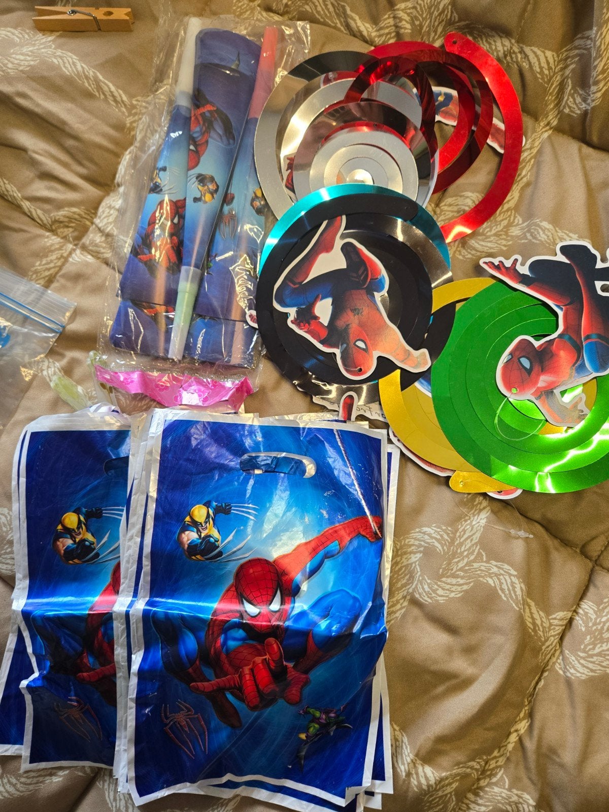 Spiderman Verjaardags Pakket, Ophalen of Verzenden, Zo goed als nieuw, Versiering, Verjaardag