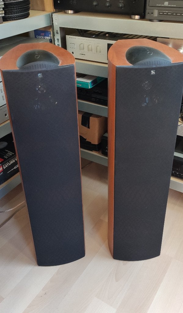 ​Kef Q5 luidsprekers 150Watt Dark Apple, Audio, Tv en Foto, Luidsprekers, Zo goed als nieuw, 120 watt of meer, Front, Rear of Stereo speakers