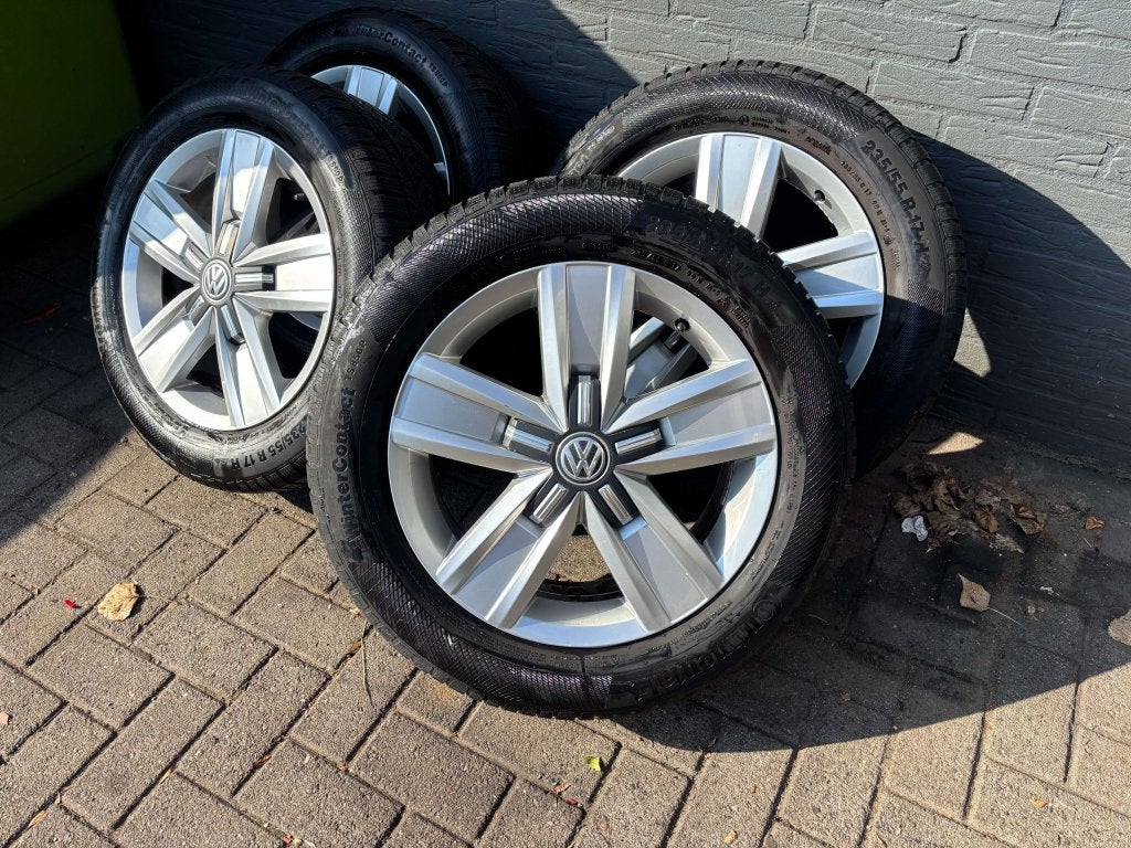 17 inch ORIG VW T6 Devonport velgenset met banden compleet !, Auto-onderdelen, Banden en Velgen, Niet ingevuld, VOLKSWAGEN, Banden en Velgen