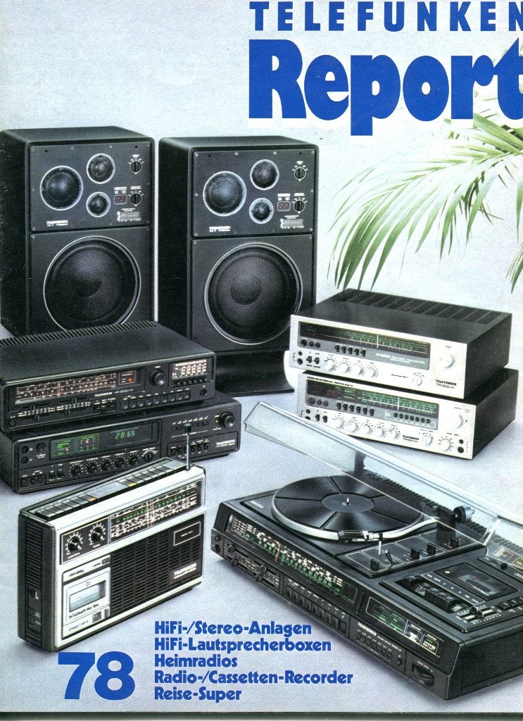 TELEFUNKEN Report 1978, 68 pagina's, vintage-(#9053), Gelezen, Ophalen of Verzenden, Telefunken, Catalogus