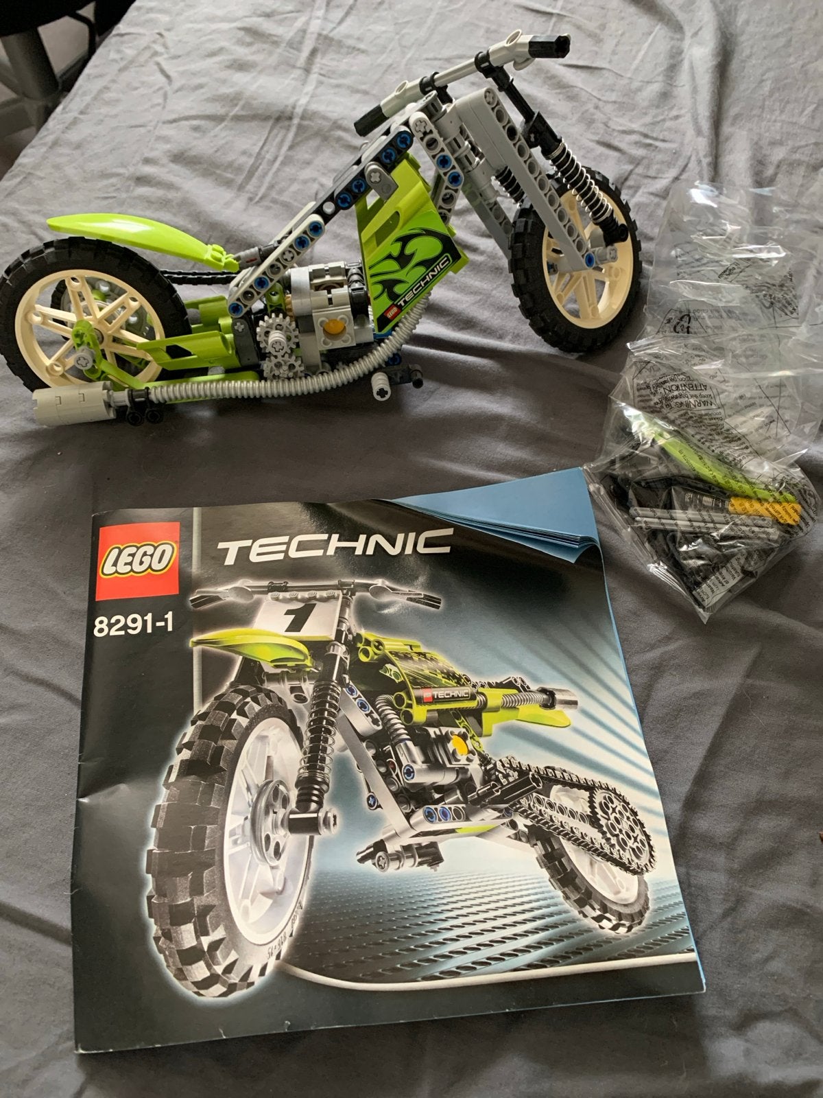 Lego Technic 8291-1 Dirt Bike - Mogelijk niet compleet, Ophalen, Gebruikt