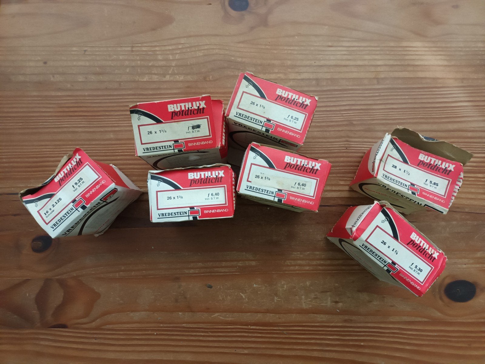 Vredestein Butylux potdicht binnenbanden (diverse maten), Vredestein, Band, Nieuw, Ophalen of Verzenden