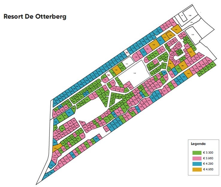 RECREATIEKAVEL IN DRENTHE – Resort de Otterberg, Wijster, Verkoop zonder makelaar, 200 tot 500 m²