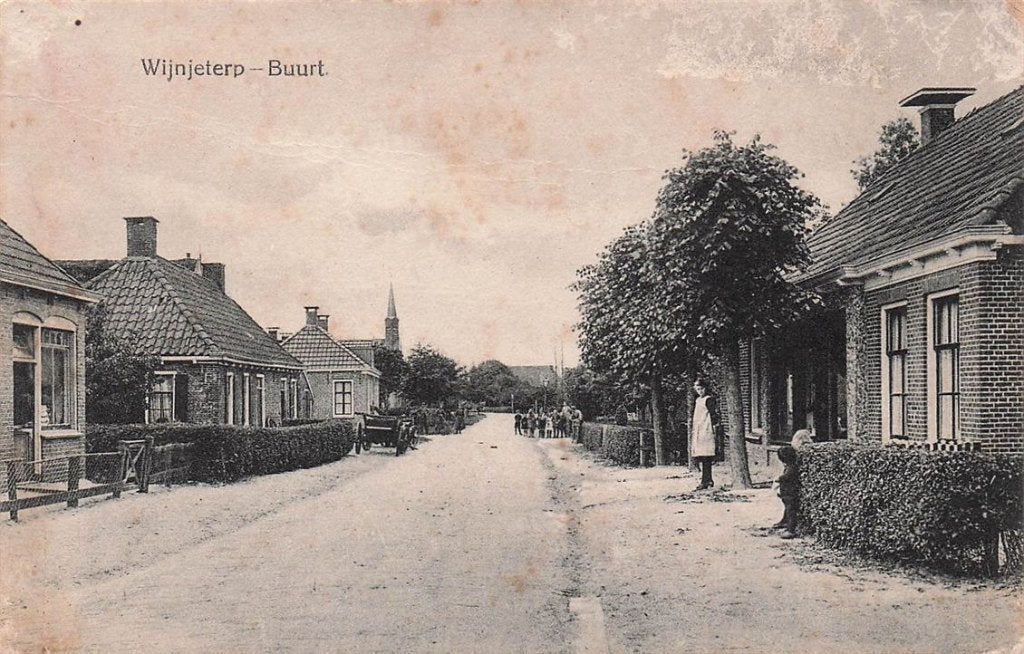 703-318-009 Wijnjeterp Buurt, Verzamelen, Ansichtkaarten | Nederland, Verzenden, Voor 1920, Friesland