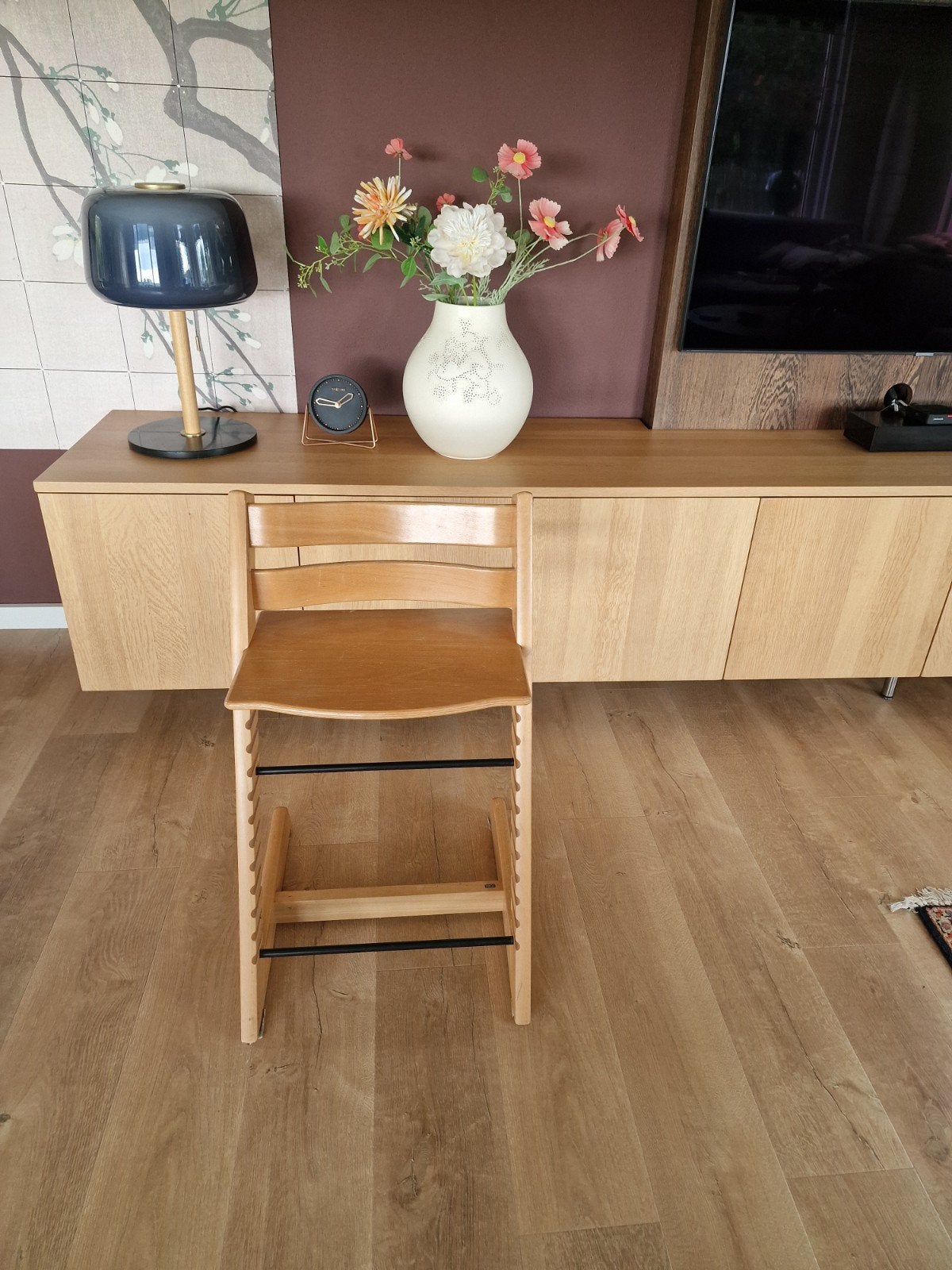 Mooie Stokke Tripp Trapp Meegroeistoel – Beuken (Naturel, Ophalen, Gebruikt, Meegroeistoel