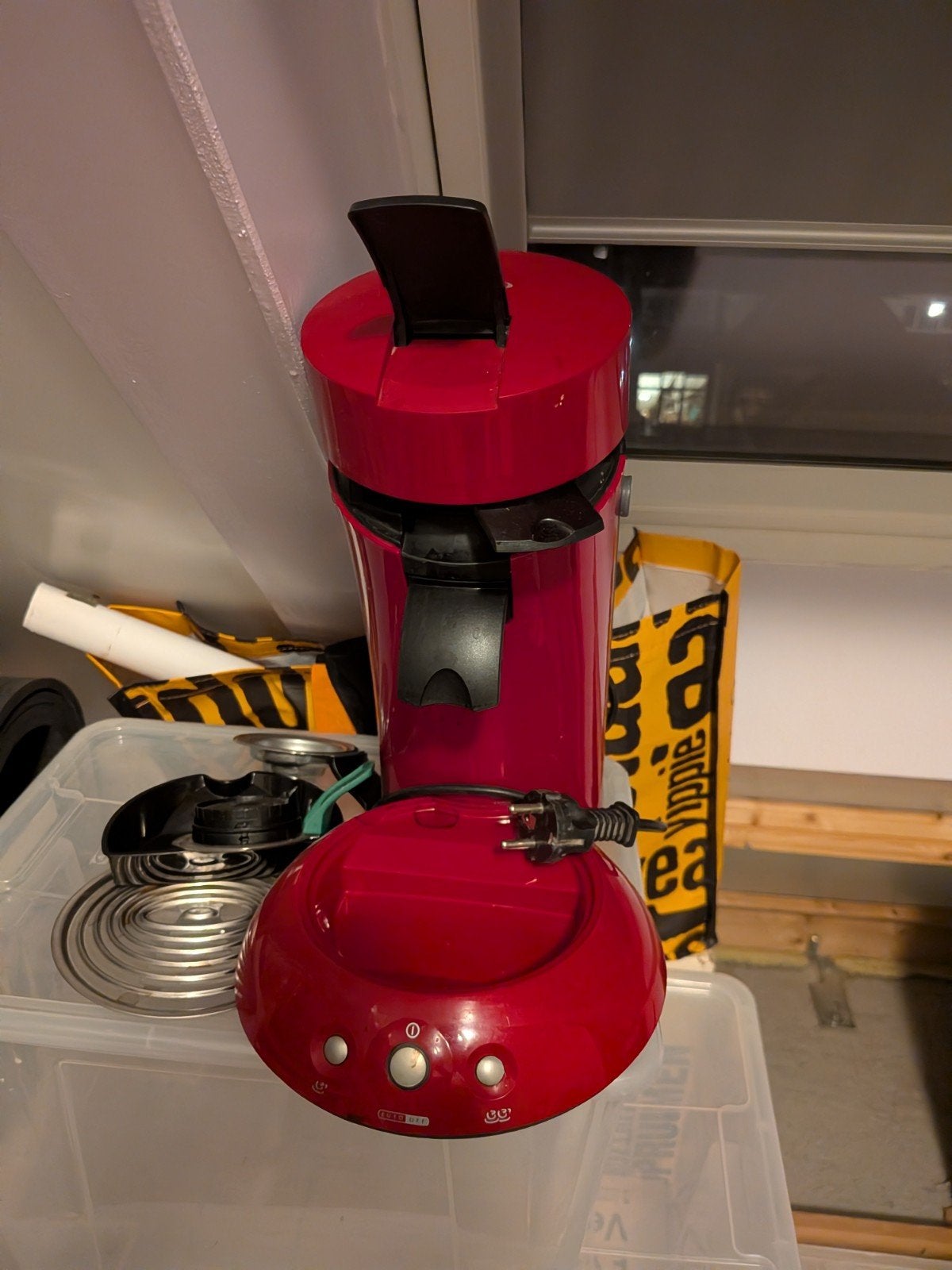 Rood Senseo Koffiezetapparaat, Witgoed en Apparatuur, Koffiezetapparaten, Ophalen of Verzenden, Koffiemachine