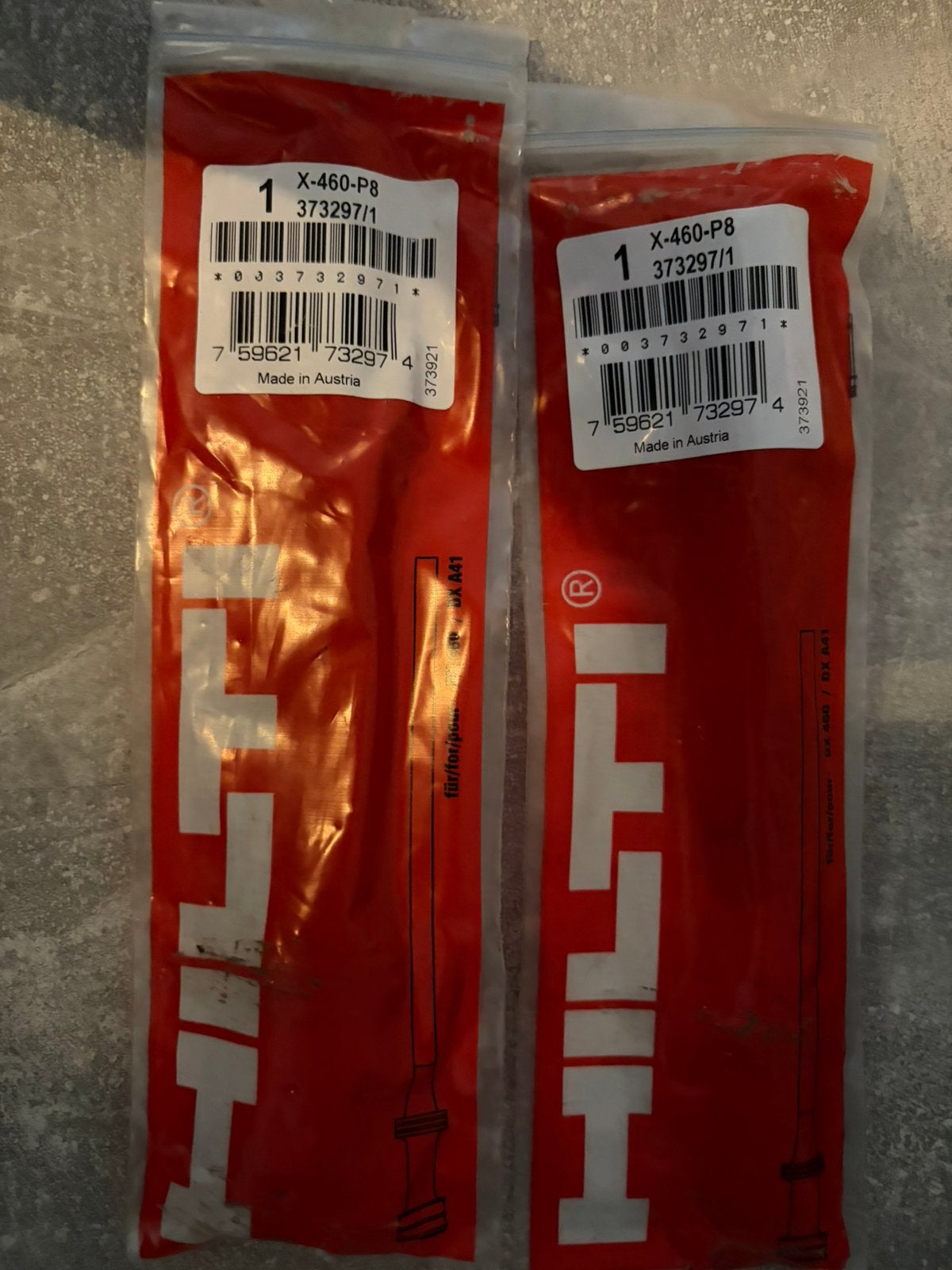 2x Hilti X-460-P8 plunjer 373297 – Nieuw in verpakking, Ophalen of Verzenden, Zo goed als nieuw