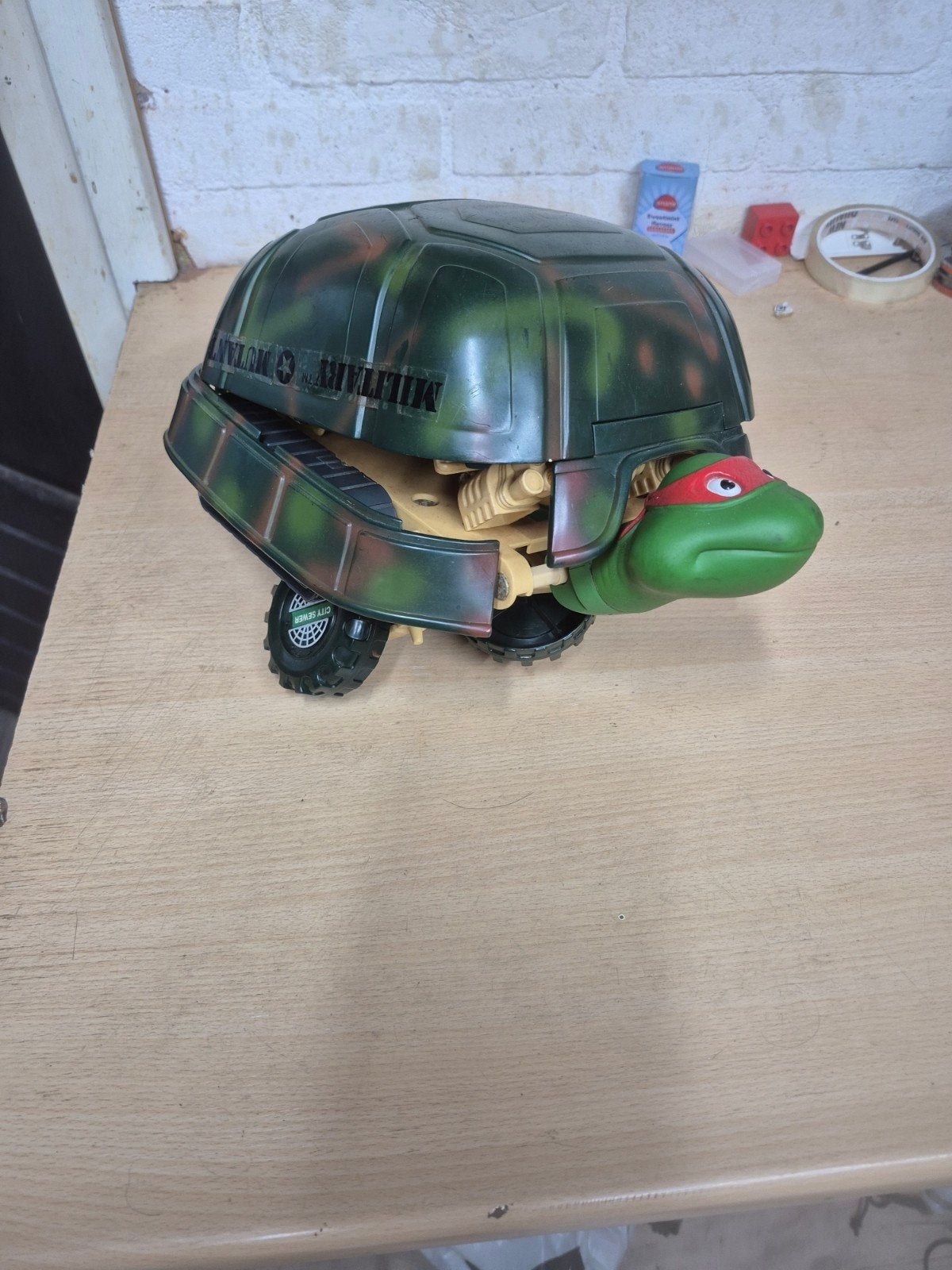 Vintage Teenage Mutant Ninja Turtles rijdend voertuig, Ophalen of Verzenden, Gebruikt