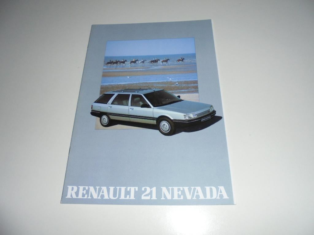 brochure Renault 21 Nevada  1989, Ophalen of Verzenden, Nieuw, Renault