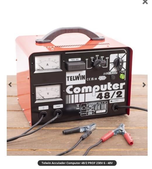 Telwin acculader 6,12,24,36 en 48V. Amp instelbaar., Auto-onderdelen, Accu's en Toebehoren, Nieuw, Ophalen