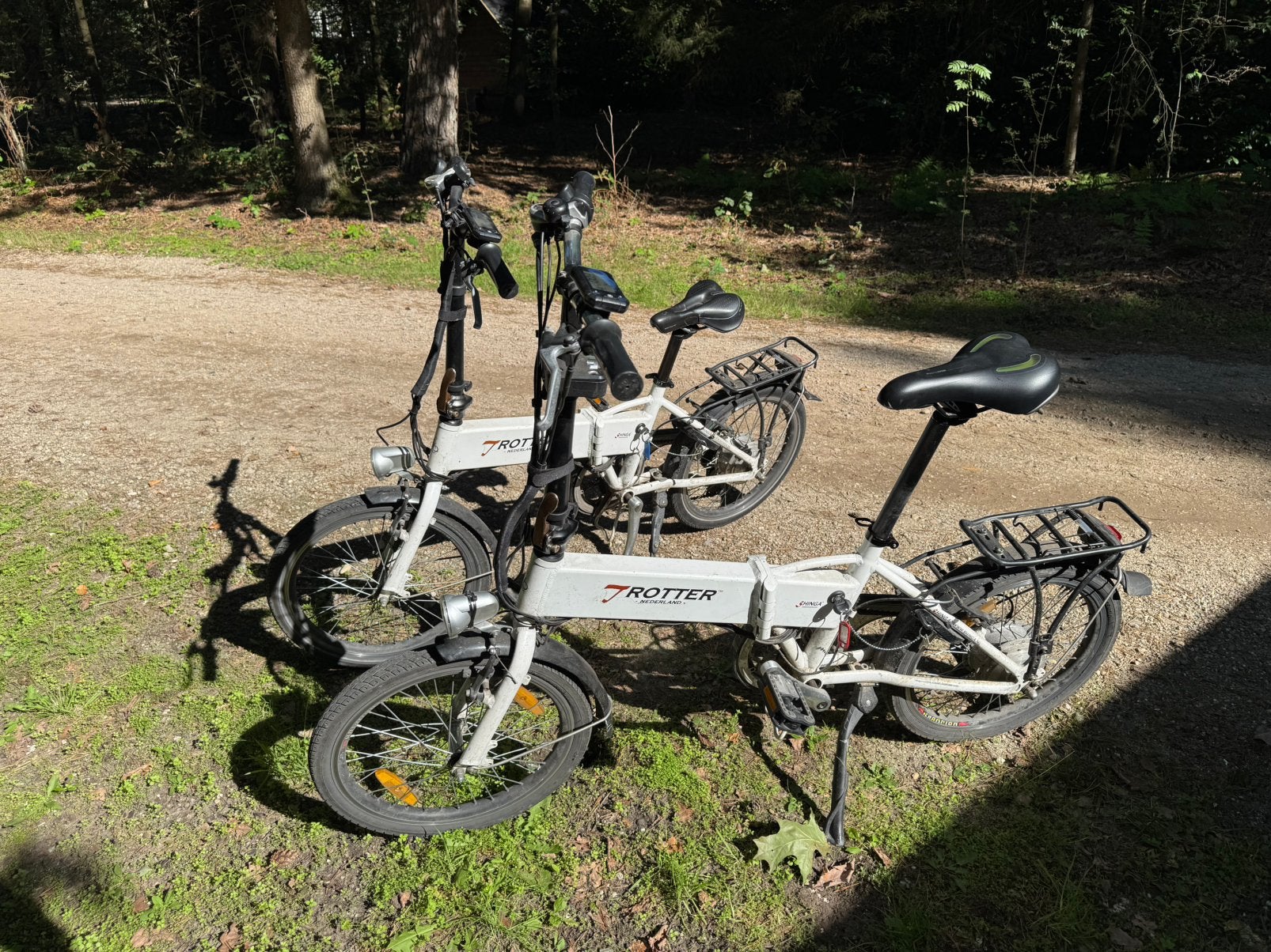 Twee elektrische vouwfietsen Lacros / Shinga Trotter, Minder dan 47 cm, Ophalen, Gebruikt, Overige merken
