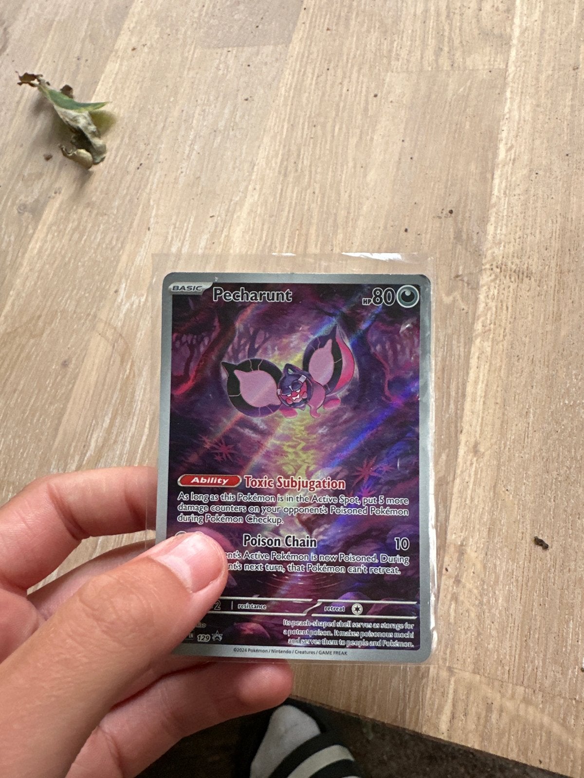 Pecharunt Pokémon Kaart - Toxic Subjugation, Ophalen of Verzenden, Gebruikt, Losse kaart