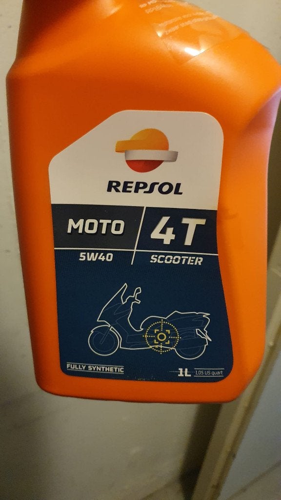 Scooter motorolie 5W 40, Ophalen