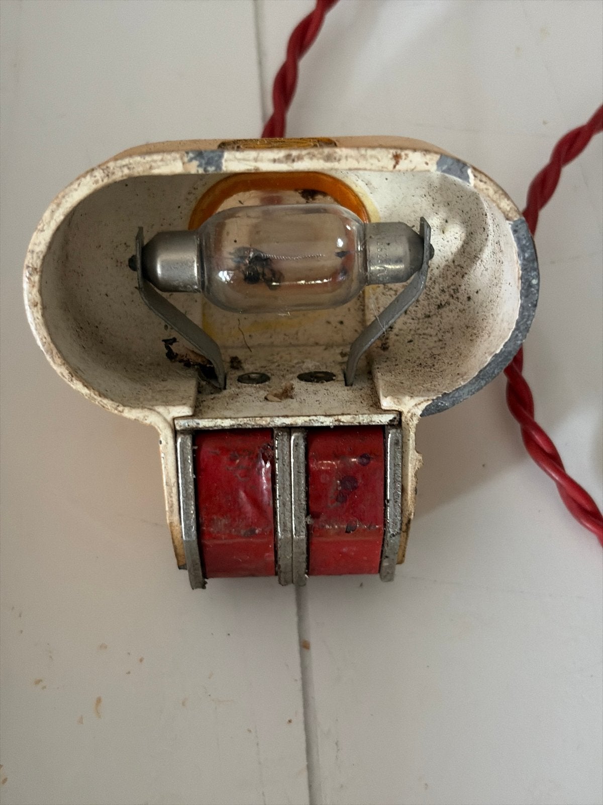 Vintage Philips Made in Holland auto looplamp met snoer, Ophalen of Verzenden