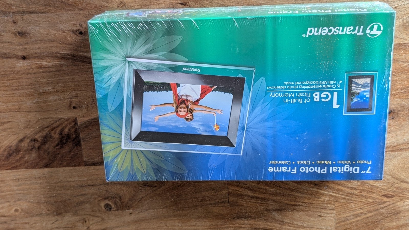 Transcend 7" Digitale Fotolijst met 1GB Geheugen, Klokfunctie, Overige merken, Nieuw, 8 tot 12 inch