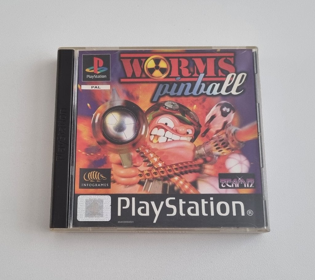 Worms Pinball Playstation 1 PS1 Game, Gebruikt, Overige genres, 1 speler, Ophalen of Verzenden