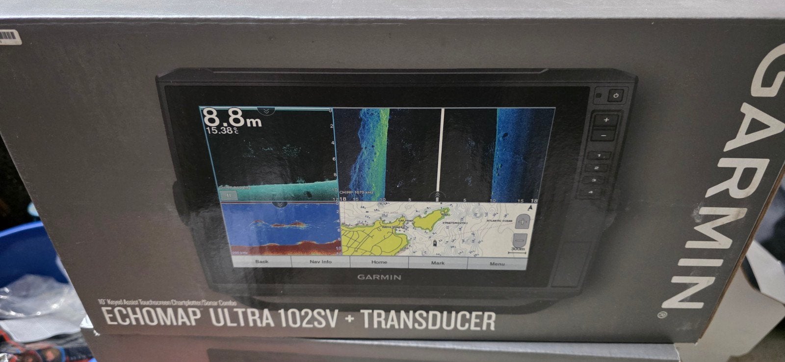 Garmin ECHOMAP Ultra 102sv Fishfinder/Kaartplotter, Watersport en Boten, Ophalen of Verzenden, Zo goed als nieuw, Kaartplotter of Fish Finder