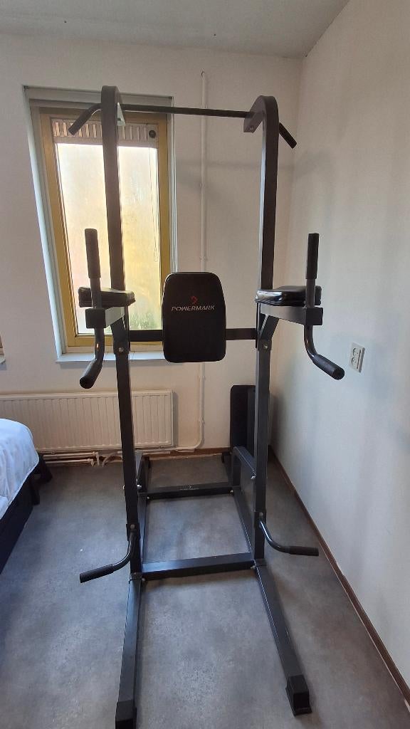 Power Tower / Dip Station Powermark – Pull-up & Dips, Ophalen, Zo goed als nieuw, Buik, Krachtstation