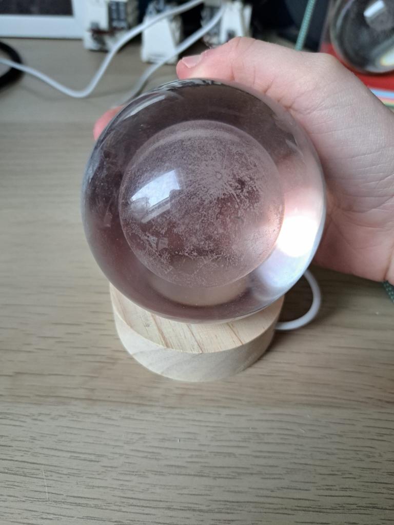 Maan. 3D ledlamp, Ophalen of Verzenden, Nieuw, Glas, Minder dan 50 cm