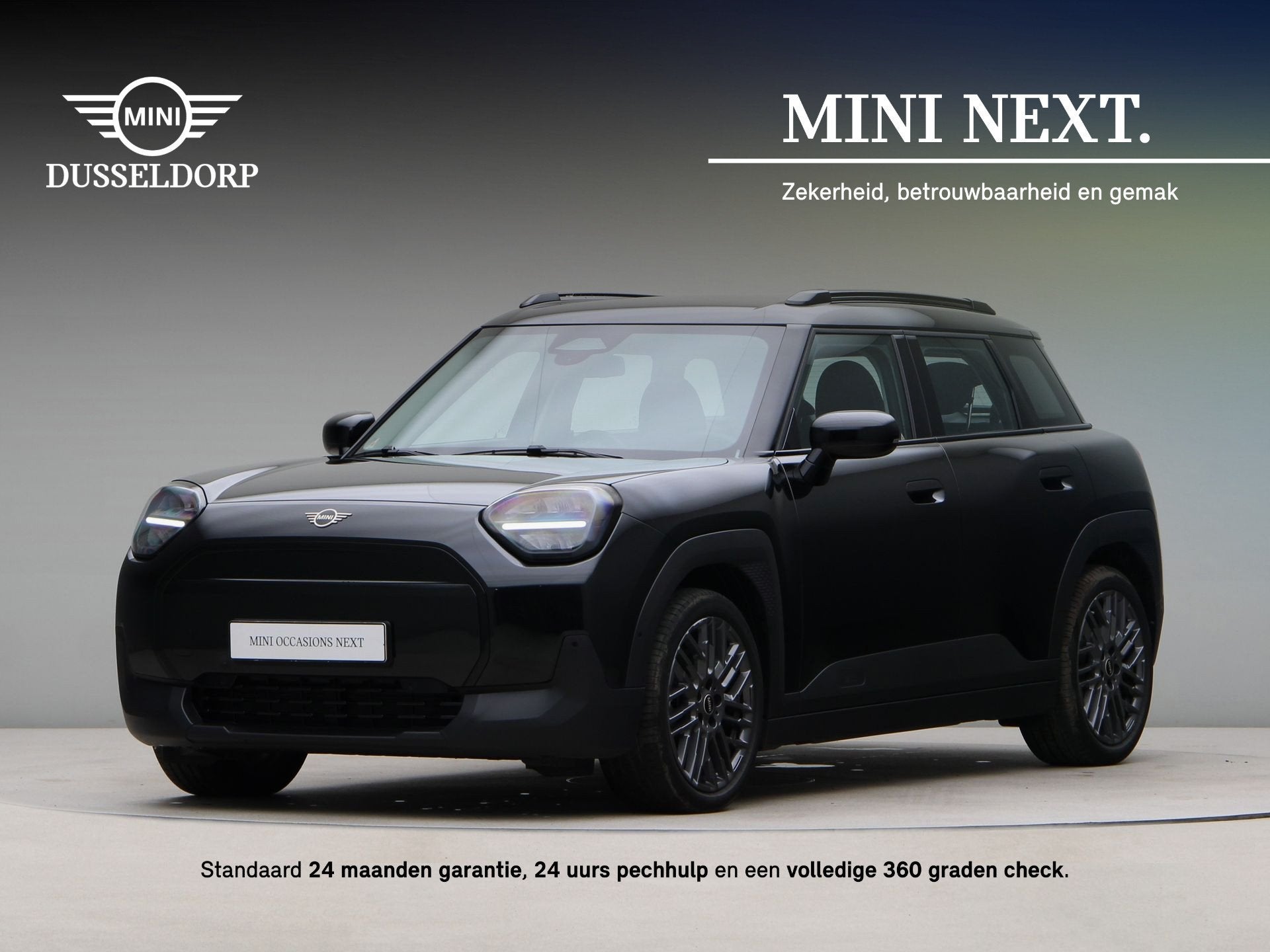 MINI Aceman E Essential Pakket XS (bj 2025, automaat), Auto's, Dealer onderhouden, Gebruikt, Met garantie (alle), Zwart