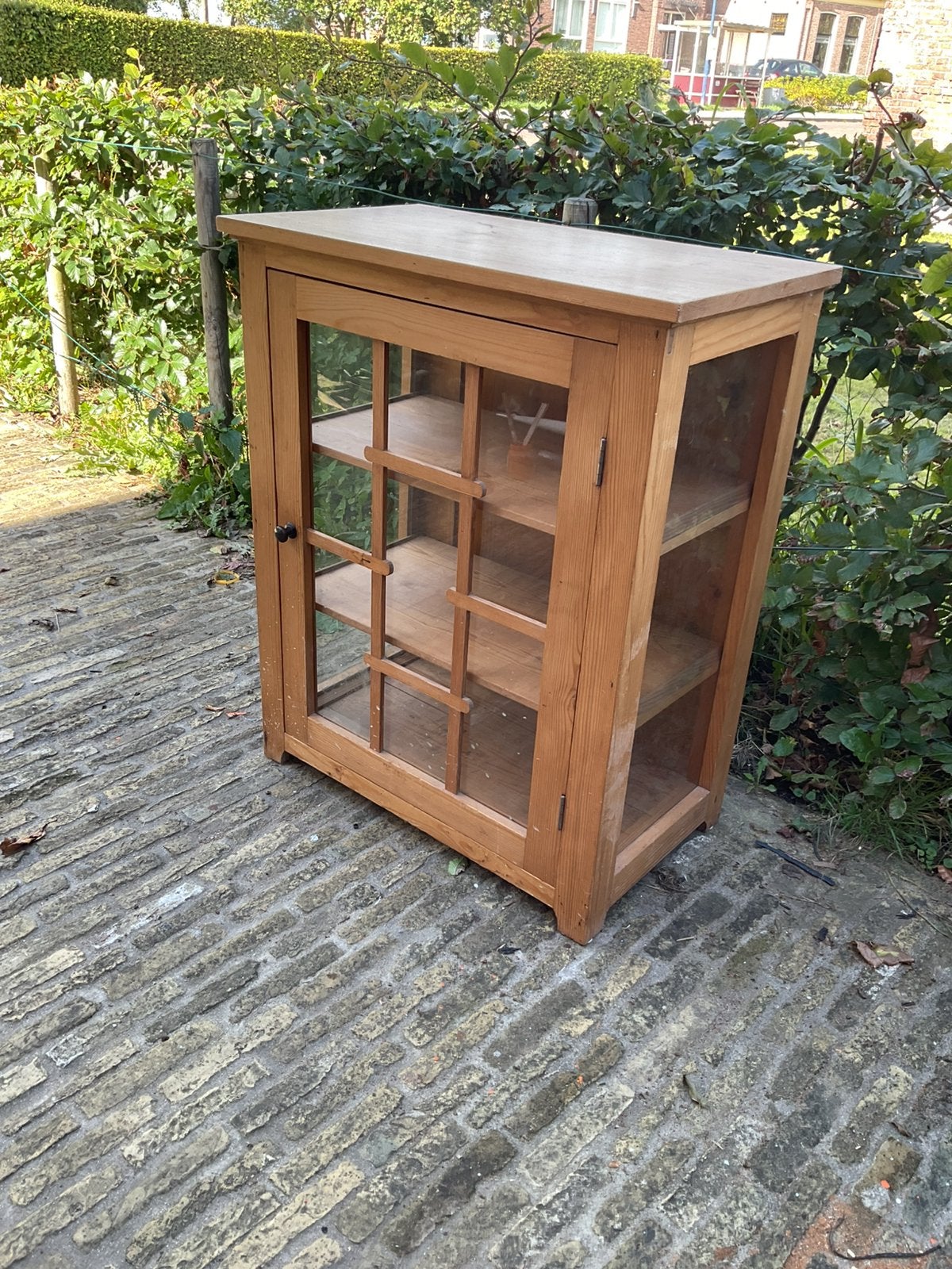 Antiek vitrine kastje Art Deco, Ophalen