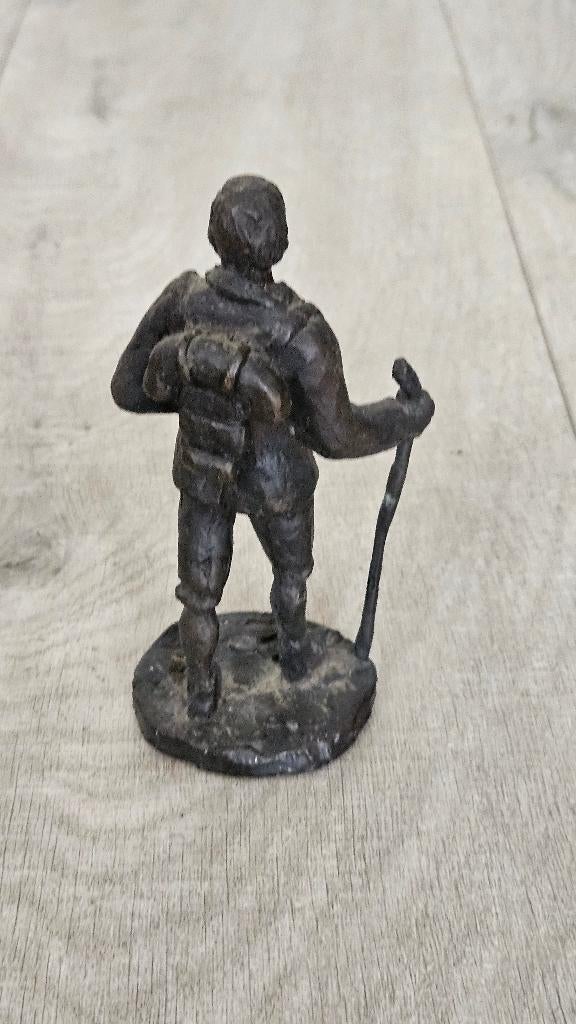 Echt massief bronzen beeldje (2), Ophalen of Verzenden, Brons