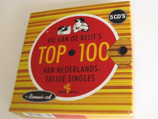 Vic van de Reijt's top 100 van Nederlandstalige single cdbox, Verzenden, Gebruikt, Levenslied of Smartlap, Boxset