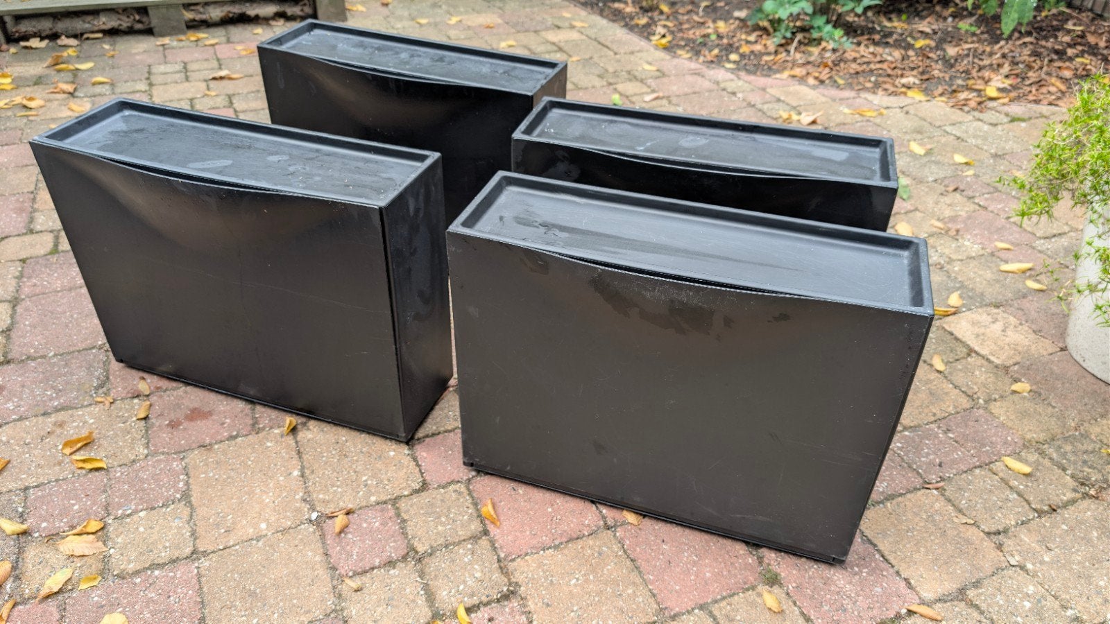 4x IKEA Trones schoenenkasten/opbergers - Zwart, Ophalen, Gebruikt